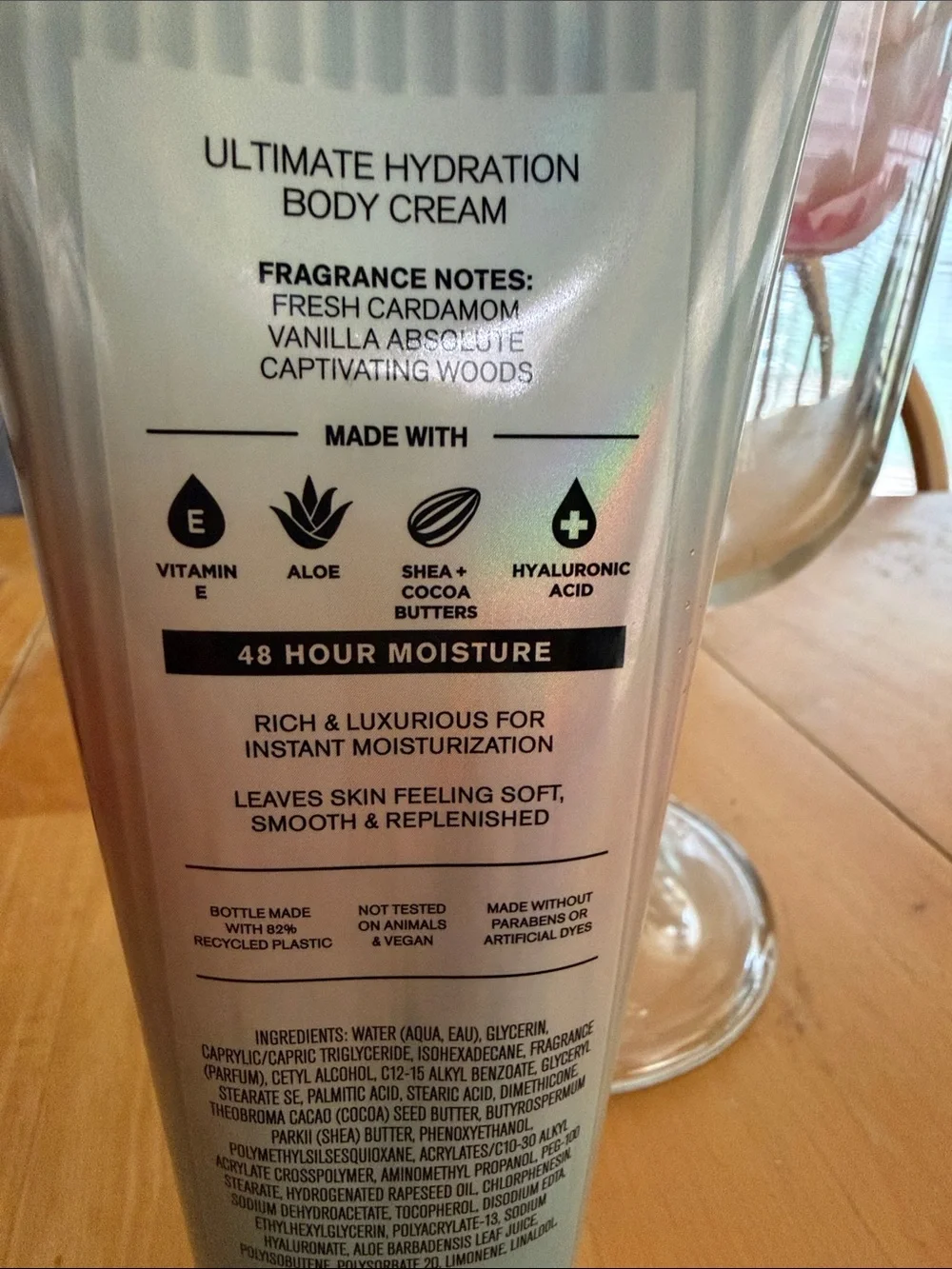 Bath & Body Works Vanilla Romance Body Cream - Pink, Blue & Gold